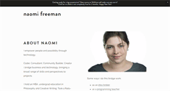 Desktop Screenshot of naomifreeman.com