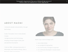 Tablet Screenshot of naomifreeman.com